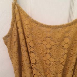 Charlotte Russe gold lace dress