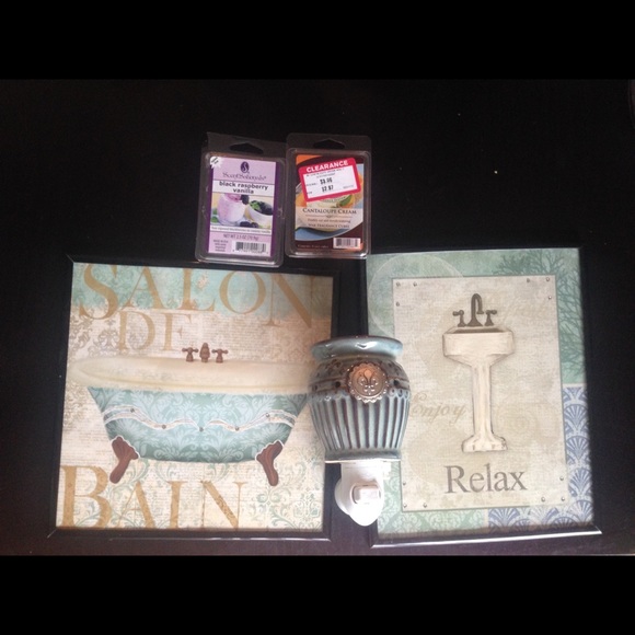 Scentsy warmer, wax, decor