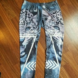 Big Cat Galaxy Leggings