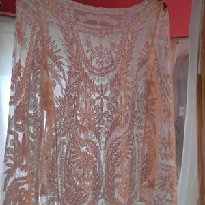 Woman's white lace blouse