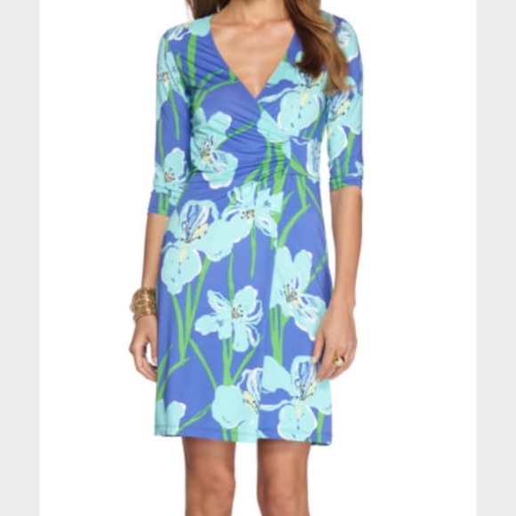 Lilly Pulitzer cap sleeve wrap dress