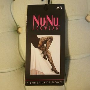 Nu&Nu Floral Fishnet Lace Tights