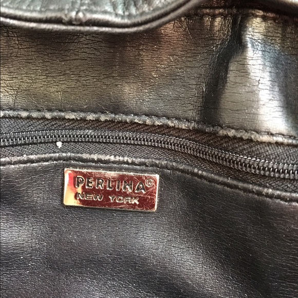 Perlina Black Leather Backpack - Picture 2 of 4