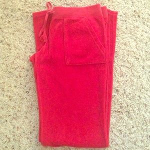 Red juicy flare pants - great condition!