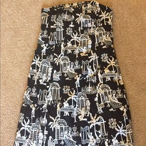 TRADE Lilly Late Night Toile strapless dress
