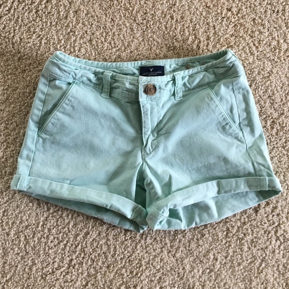 Mint Green Shorts from American Eagle