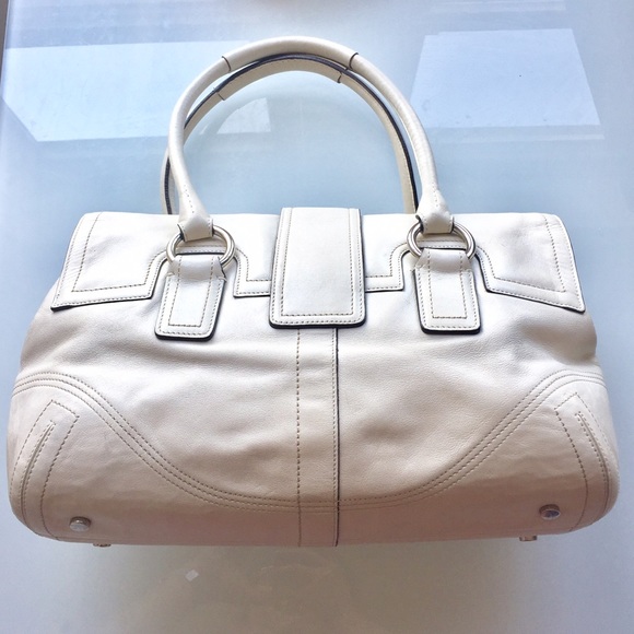 Coach White Leather Bag - Picture 2 of 3