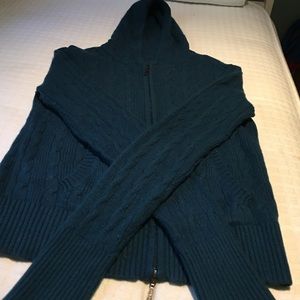 Vince Cashmere Zip-Up Hoodie Size L