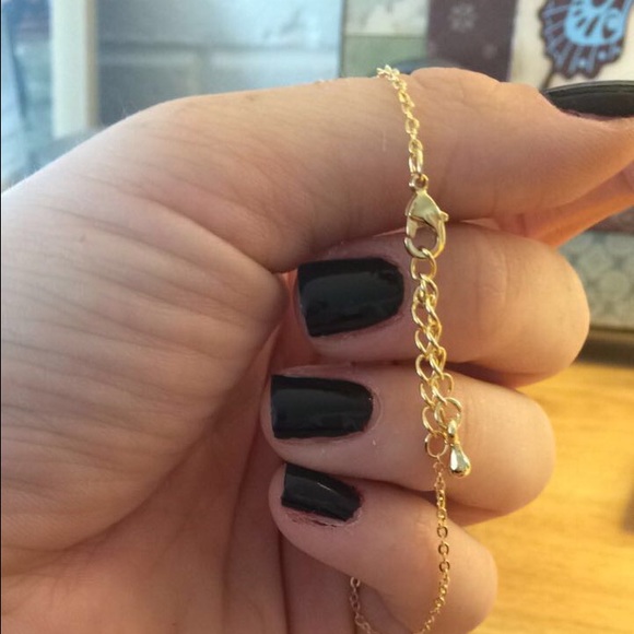 Gold plated dainty bar bracelet (dated) 9/23/93 - Picture 2 of 3