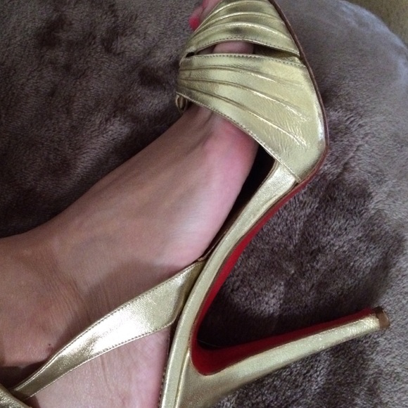 Christian Louboutin Gold size 38-make me an offer