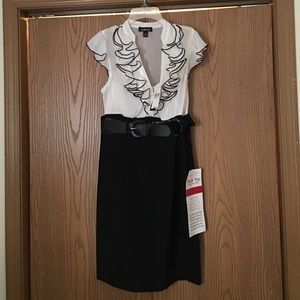 A.Byer black and white dress