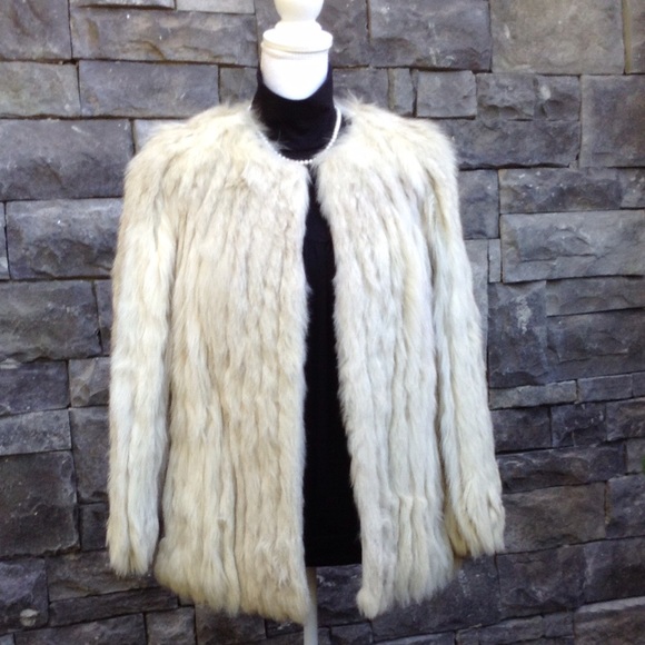 Vintage Jackets & Blazers - Vintage Blue Fox fur coat