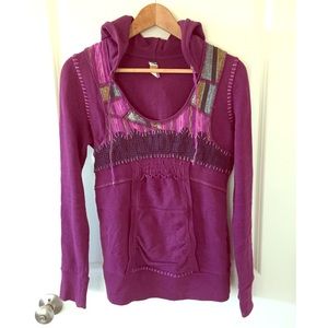 Free People Patchwork Hoodie