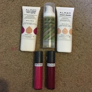 Smart shade: primer, foundation, and lip glosses