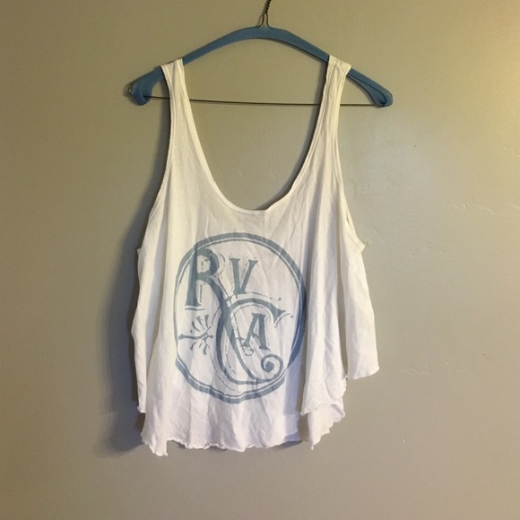 RVCA blue and white tank