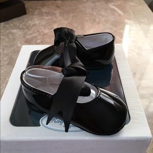 Ralph Lauren Black Patent Briley, Infant Size 1