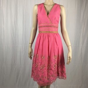 Pink and Gold Formal Express Dress