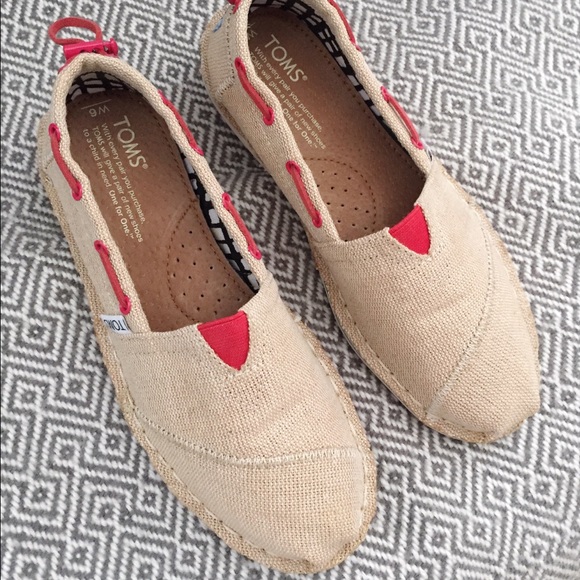TOMS Burlap Bimini Stitch Canvas Loafers