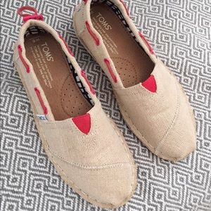 TOMS Burlap Bimini Stitch Canvas Loafers