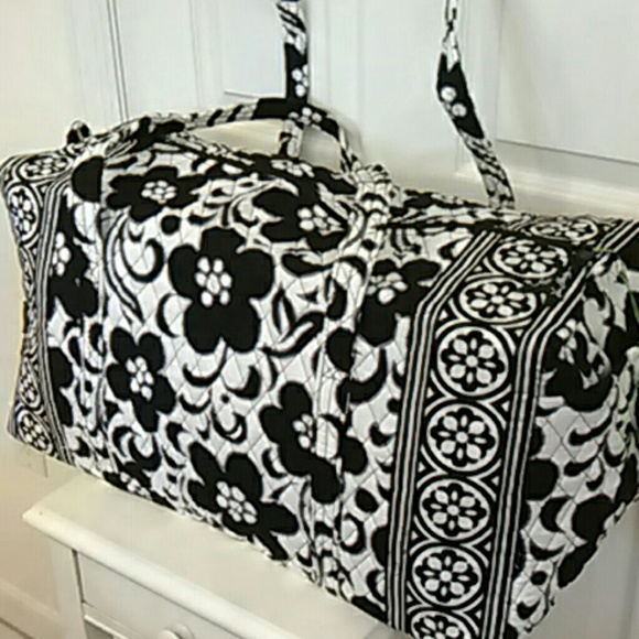 Vera Bradley Handbags - Large duffel Vera Bradley NWT Black and white