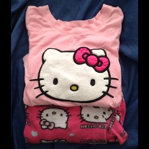 Cute Soft HELLO KITTY PJ Set Size XL