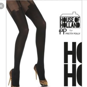 Brand New House Of Holland Mesh Suspender Tights!