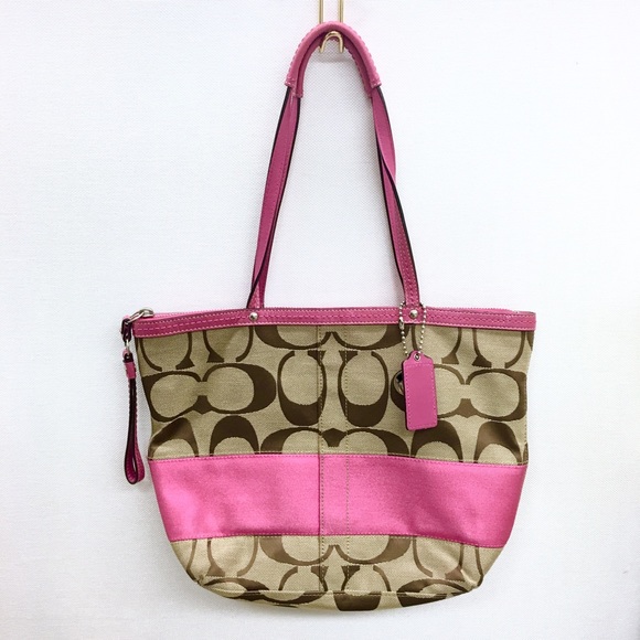COACH Tote - Pink & Tan - Perfect Condition!