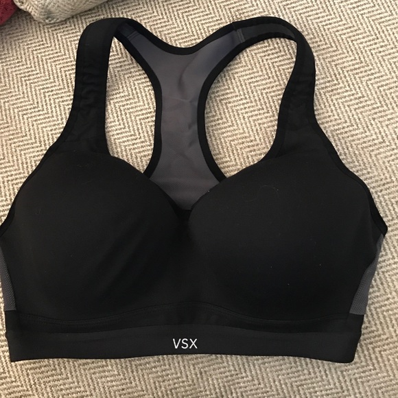 Black and grey Victoria secret sports bra
