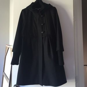 DKNY wool peacoat with hood
