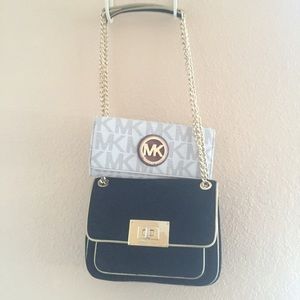 Michael Kors crossbody (and shoulder) bag + wallet