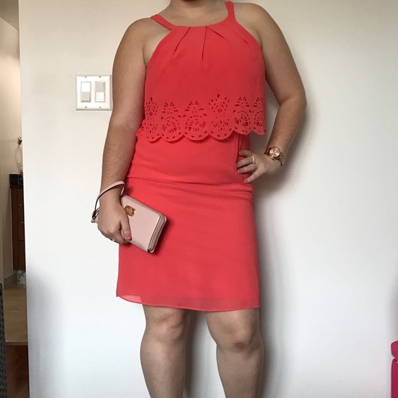 Jessica Simpson Coral dress - Picture 2 of 3