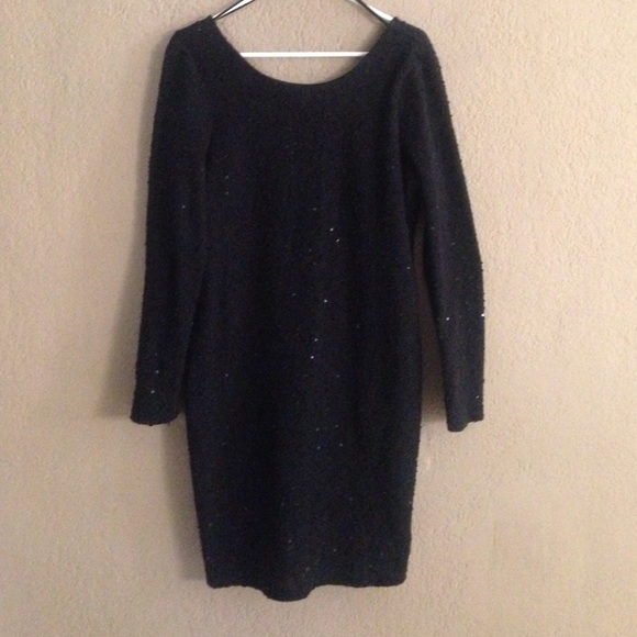 Black Sequin Dress