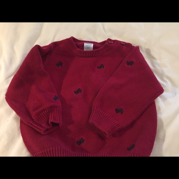 Gymboree plane embroidered sweater