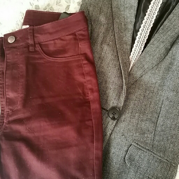 H&M burgundy pants