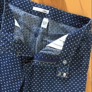 Chico's Polka dot Denim Capris