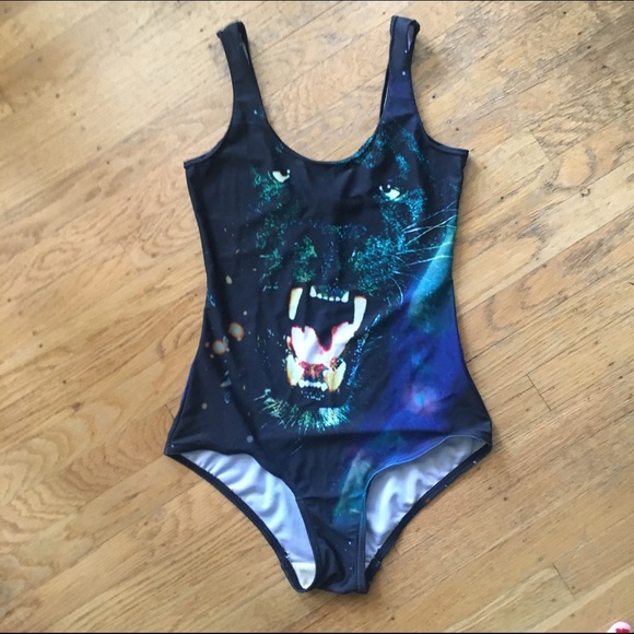One piece panther swimsuit