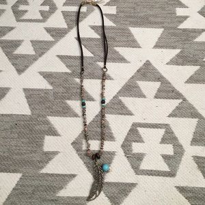 Metal Leaf Necklace