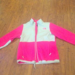 Hot Pink & Gray North Face Jacket