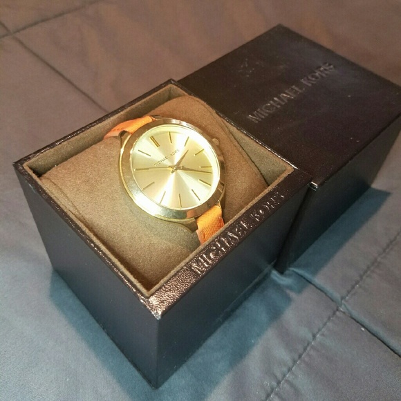 Michael Kors Slim Leather Watch