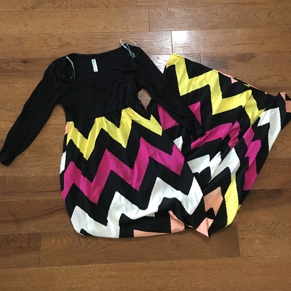 3/4 sleeve maxi dress