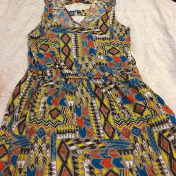 Aztec print casual dress - Picture 1 of 2