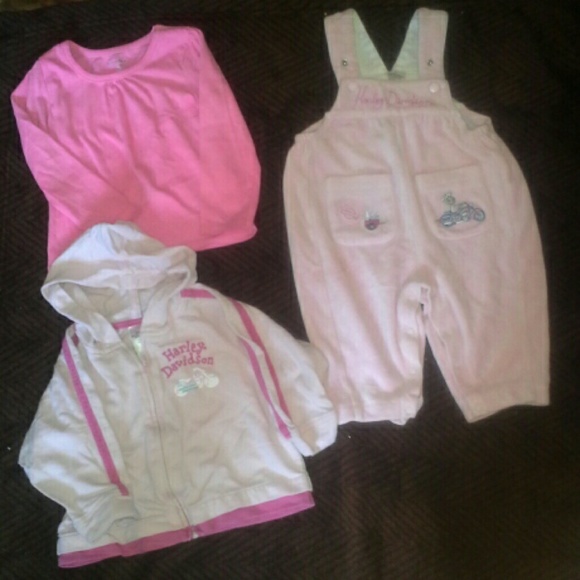 Girls 6-18 month Harley Davidson lot