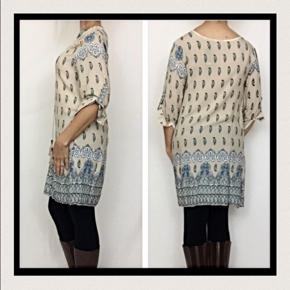 Paisley LaceTassel Tunic Slip Dress - Picture 4 of 4