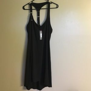 Joy Li black belted strap dress