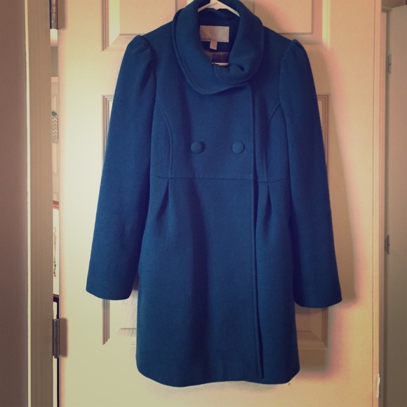 Adorable blue wool pea coat. Sz Small.
