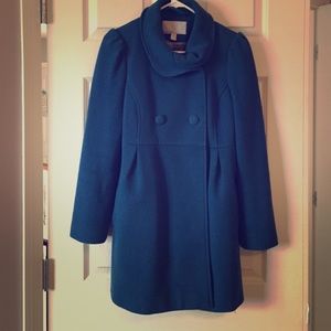Adorable blue wool pea coat. Sz Small.