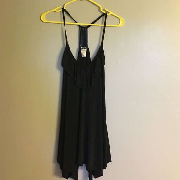 Black studded Lily white dress