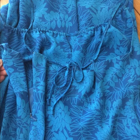 Express beautiful aqua and blue dress - Picture 4 of 4