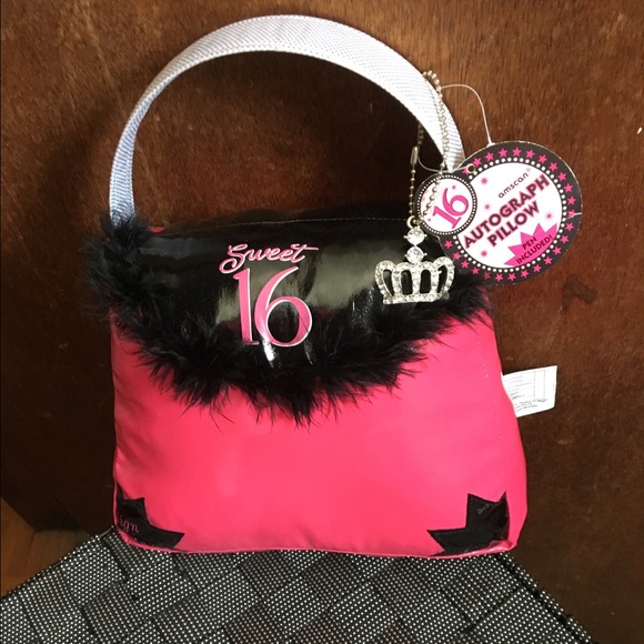 Sweet 16 autograph pillow decorative new