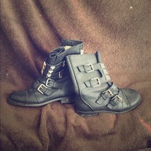 michael kors biker boots